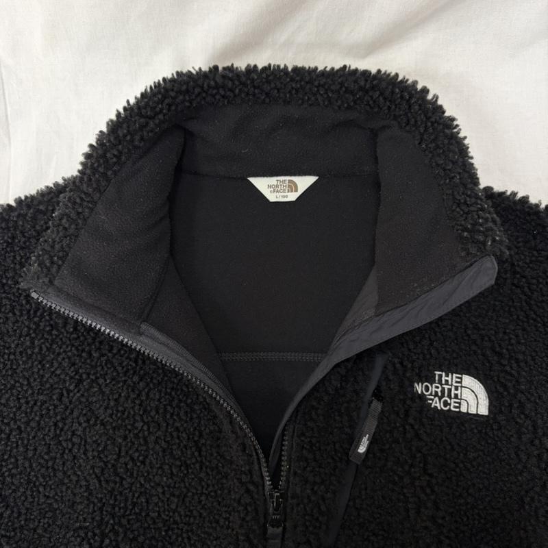 ザノースフェイス THE NORTH FACE ジャケット、上着 ジャンパー、ブルゾン NJ4FM50L WHITE LABEL RIMO FLEECE JACKET black L L ロゴ、文字 黒 / ブラック / black メンズ USED 古着 中古 50162001