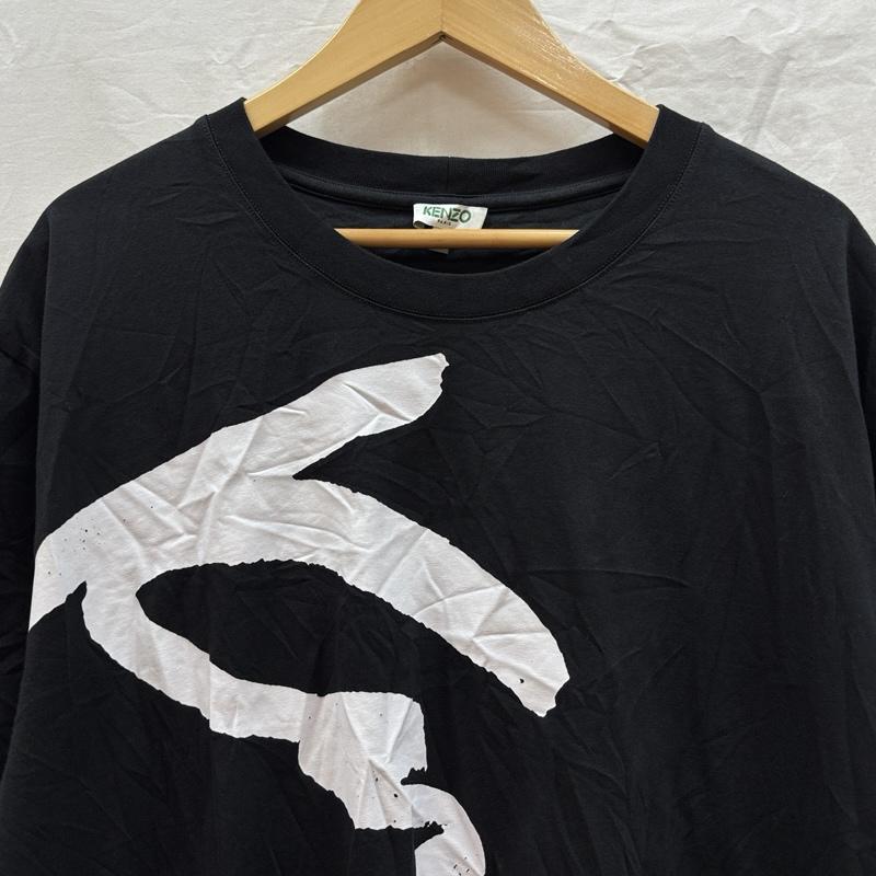 ケンゾー KENZO Tシャツ 半袖 ロゴ プリント クルーネック 半袖 Tシャツ F755TS0914SG XXL 黒 / ブラック / black メンズ USED 古着 中古 50162004