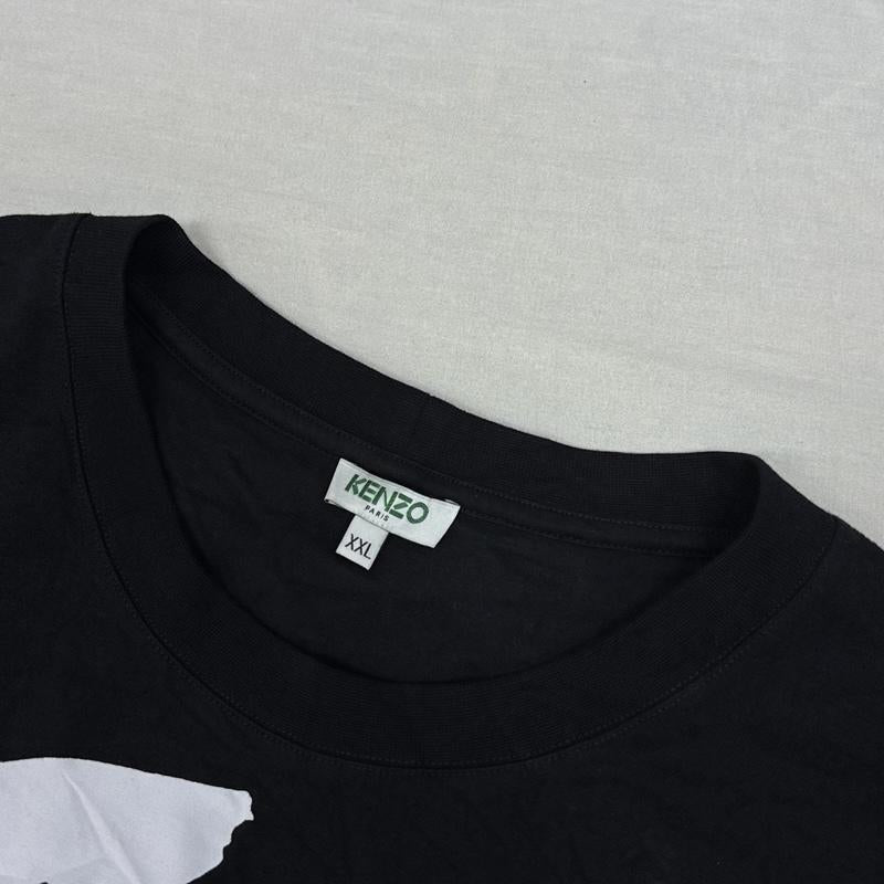 ケンゾー KENZO Tシャツ 半袖 ロゴ プリント クルーネック 半袖 Tシャツ F755TS0914SG XXL 黒 / ブラック / black メンズ USED 古着 中古 50162004