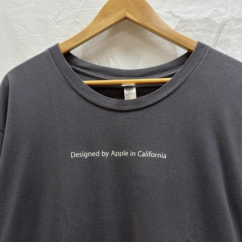 アメリカンアパレル American Apparel Tシャツ 半袖 Apple アップル ロゴ クルーネック 半袖 Tシャツ USA製 XL 灰 / グレー / gray メンズ USED 古着 中古 50162005