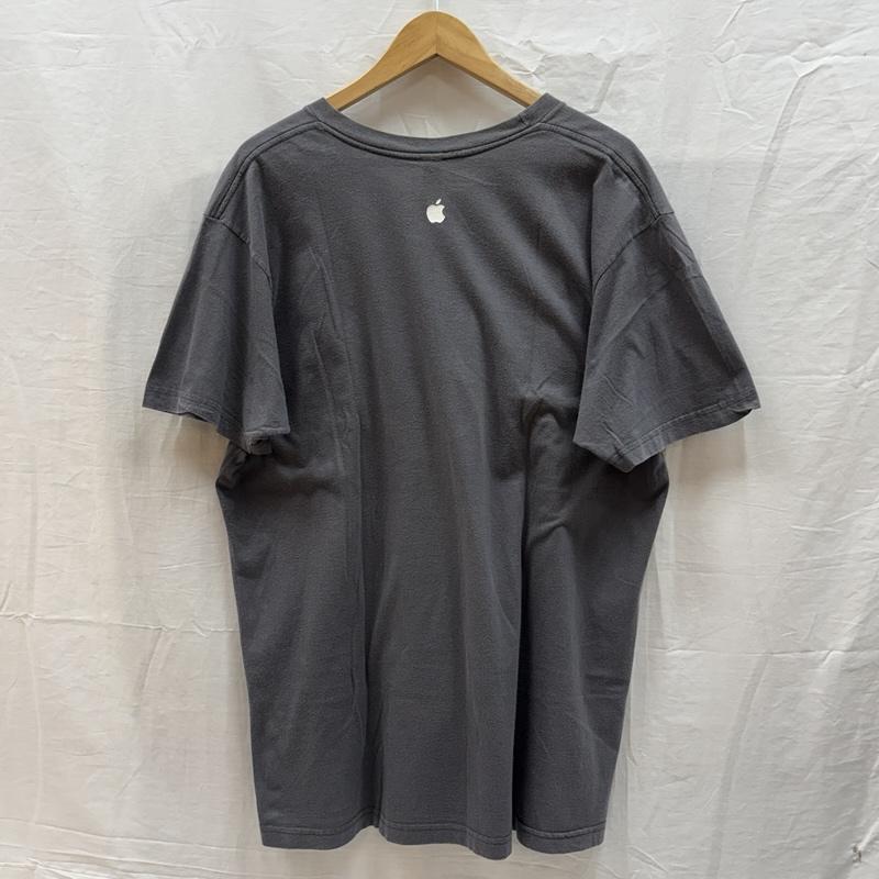 アメリカンアパレル American Apparel Tシャツ 半袖 Apple アップル ロゴ クルーネック 半袖 Tシャツ USA製 XL 灰 / グレー / gray メンズ USED 古着 中古 50162005