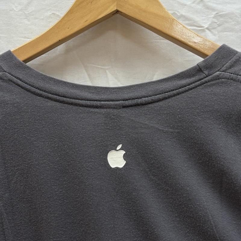 アメリカンアパレル American Apparel Tシャツ 半袖 Apple アップル ロゴ クルーネック 半袖 Tシャツ USA製 XL 灰 / グレー / gray メンズ USED 古着 中古 50162005