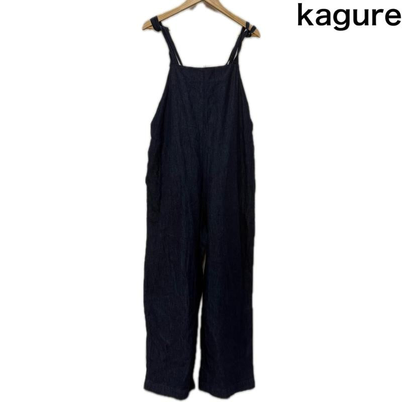 古着 USED サロペット・オーバーオール サロペット、オーバーオール Kagure かぐれ GAA6-24m005 デニムイージーサロペット インディゴ free FREE 無地 インディゴ / インディゴ / Indigo レディース USED 古着 中古 50162006
