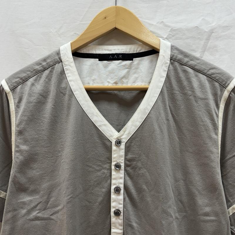 ヨウジヤマモト Yohji Yamamoto Tシャツ 半袖 AAR ヘンリー Vネック スリーブライン Tシャツ 半袖 X164112-92 3 メンズ USED 古着 中古 50162007