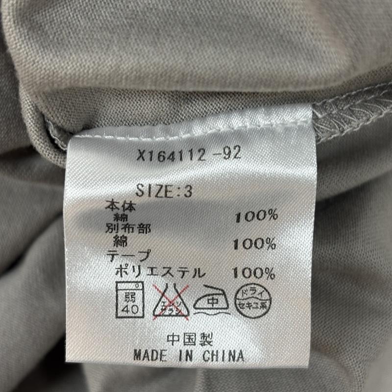 ヨウジヤマモト Yohji Yamamoto Tシャツ 半袖 AAR ヘンリー Vネック スリーブライン Tシャツ 半袖 X164112-92 3 メンズ USED 古着 中古 50162007