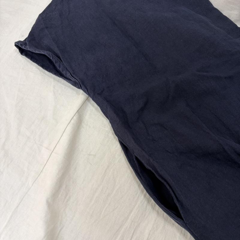 古着 USED ワンピース ロングスカート 工房蟻 蟻工房 リネン フレンチスリーブワンピース navy - 無地 紺 / ネイビー / navy レディース USED 古着 中古 50162013