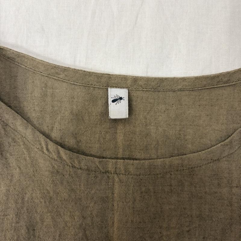 古着 USED ワンピース ロングスカート 工房蟻 蟻工房 リネンギャザーワンピース ノースリーブ beige - 無地 ベージュ / ベージュ / beige レディース USED 古着 中古 50162014