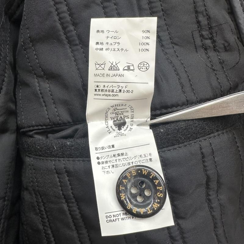 ダブルタップス WTAPS ジャケット、上着 ジャンパー、ブルゾン M-65 日本製 メルトン ウール ジャケット 112GWDT-JKM03s 3 黒 / ブラック / black メンズ USED 古着 中古 50162018