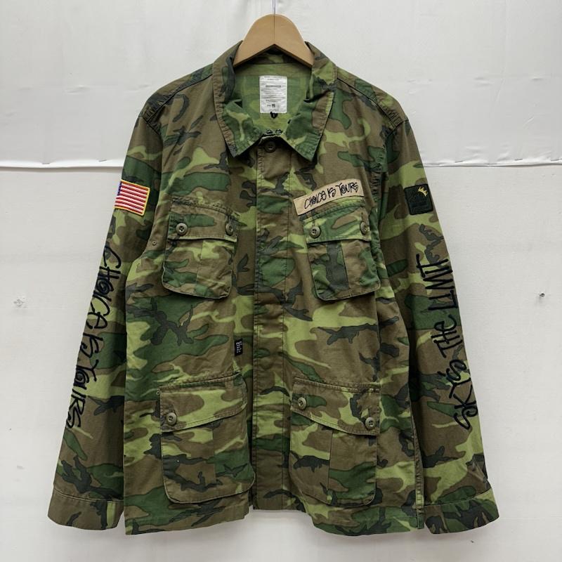 ステューシー STUSSY ジャケット、上着 ジャンパー、ブルゾン MAGIC STICK 14SS BDU JACKET ミリタリー ジャケット 迷彩 L カーキオリーブ / カーキオリーブ / メンズ USED 古着 中古 50162022