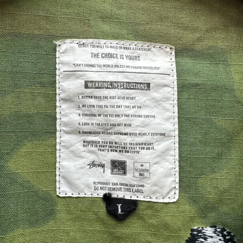 ステューシー STUSSY ジャケット、上着 ジャンパー、ブルゾン MAGIC STICK 14SS BDU JACKET ミリタリー ジャケット 迷彩 L カーキオリーブ / カーキオリーブ / メンズ USED 古着 中古 50162022