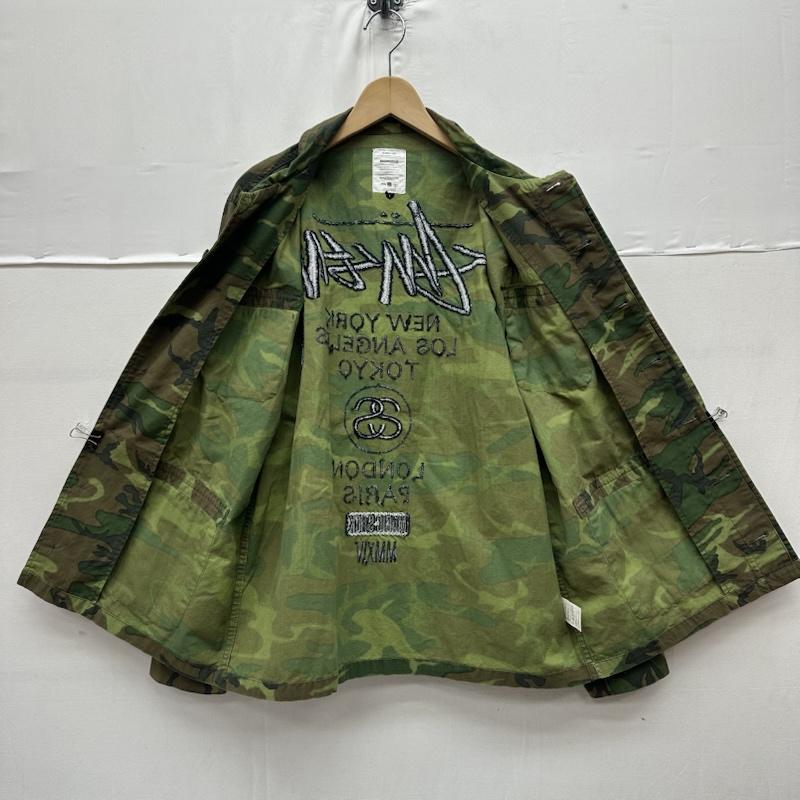 ステューシー STUSSY ジャケット、上着 ジャンパー、ブルゾン MAGIC STICK 14SS BDU JACKET ミリタリー ジャケット 迷彩 L カーキオリーブ / カーキオリーブ / メンズ USED 古着 中古 50162022