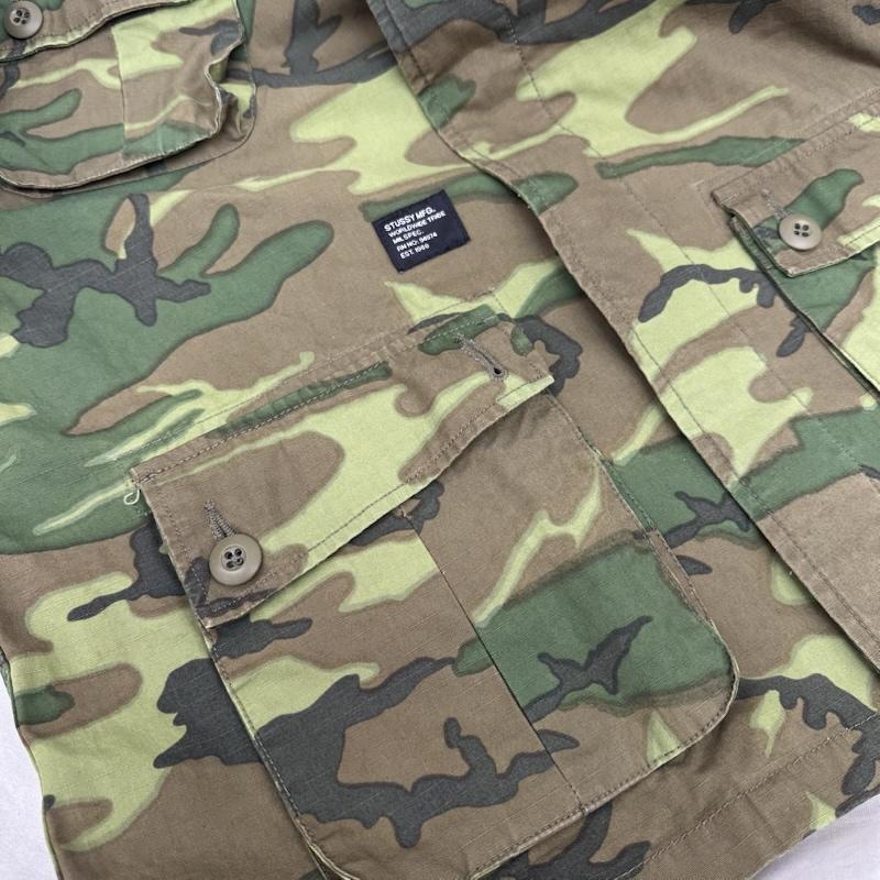 ステューシー STUSSY ジャケット、上着 ジャンパー、ブルゾン MAGIC STICK 14SS BDU JACKET ミリタリー ジャケット 迷彩 L カーキオリーブ / カーキオリーブ / メンズ USED 古着 中古 50162022