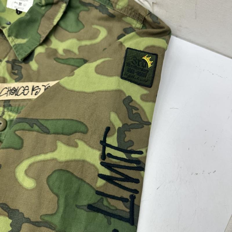 ステューシー STUSSY ジャケット、上着 ジャンパー、ブルゾン MAGIC STICK 14SS BDU JACKET ミリタリー ジャケット 迷彩 L カーキオリーブ / カーキオリーブ / メンズ USED 古着 中古 50162022
