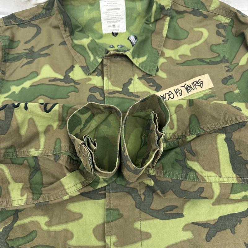 ステューシー STUSSY ジャケット、上着 ジャンパー、ブルゾン MAGIC STICK 14SS BDU JACKET ミリタリー ジャケット 迷彩 L カーキオリーブ / カーキオリーブ / メンズ USED 古着 中古 50162022