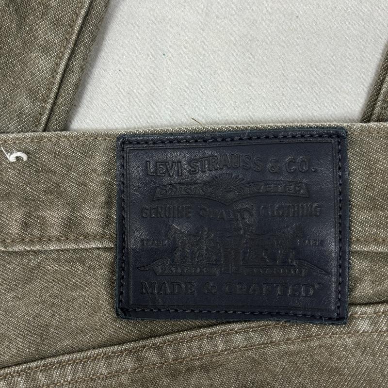 リーバイス Levi s ボトムス ボトムス MADE＆CRAFTED A0298-0001 ストレート カラーデニム パンツ 33インチ メンズ USED 古着 中古 50162035