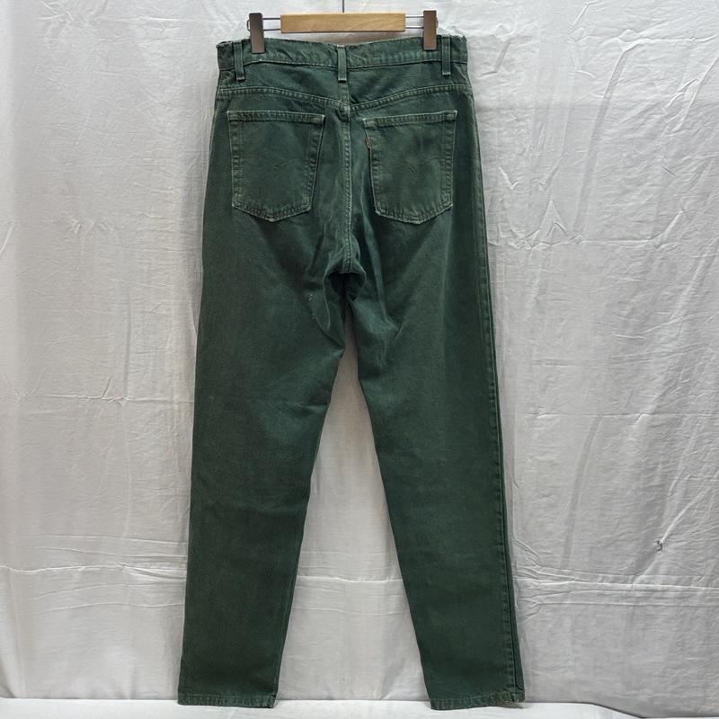 リーバイス Levi s ボトムス ボトムス 90年代 ビンテージ 550 ボタン裏532 カラーデニム ストレート パンツ 90s VINTAGE - 緑 / グリーン / green メンズ USED 古着 中古 50162037