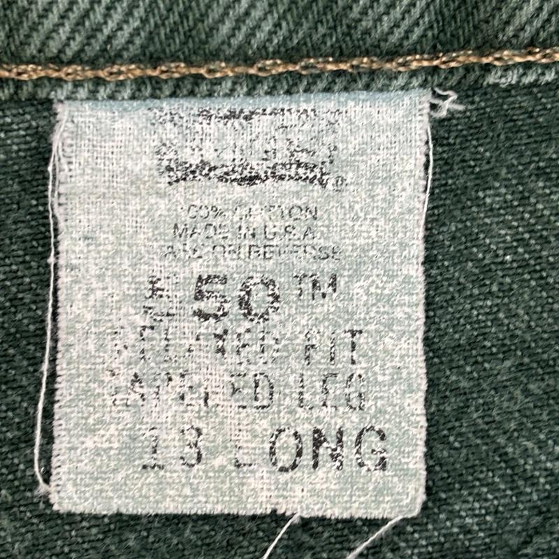リーバイス Levi s ボトムス ボトムス 90年代 ビンテージ 550 ボタン裏532 カラーデニム ストレート パンツ 90s VINTAGE - 緑 / グリーン / green メンズ USED 古着 中古 50162037