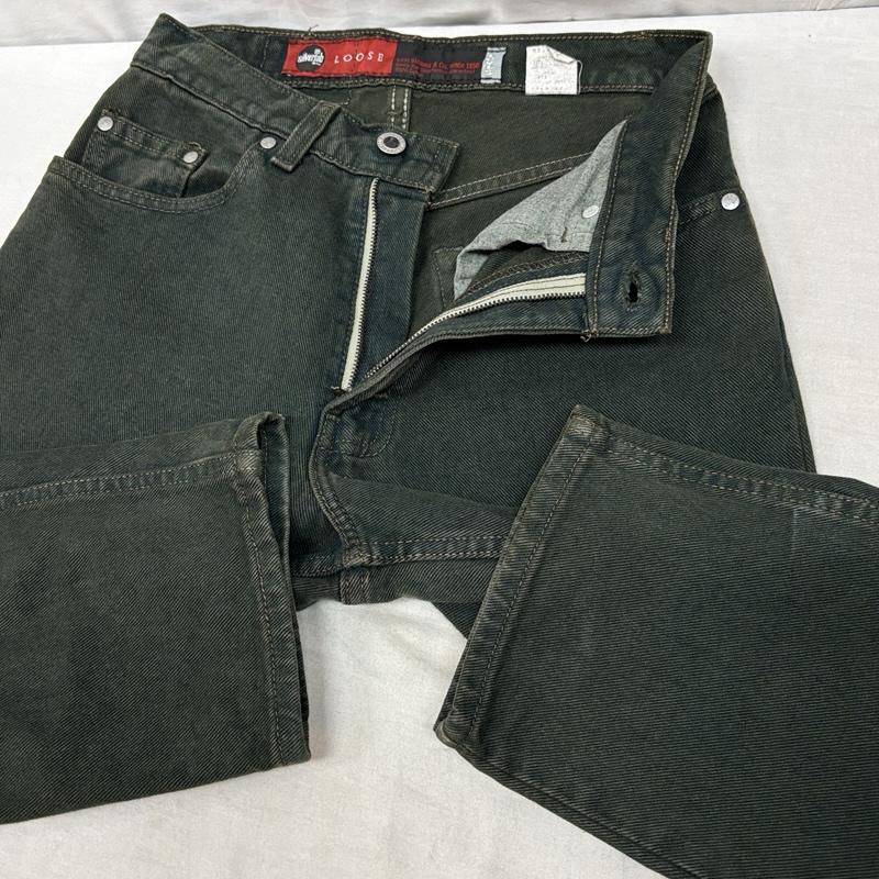リーバイス Levi s ボトムス ボトムス Silvertab 90年代 ビンテージ USA製 LOOSE FIT カラーデニム パンツ 90s VINTAGE 28インチ レディース USED 古着 中古 50162038