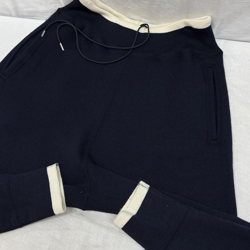 ハバーザック HAVERSACK ボトムス ボトムス 461927 ウール ニット ジョガー パンツ L 紺 / ネイビー / navy メンズ USED 古着 中古 50162040