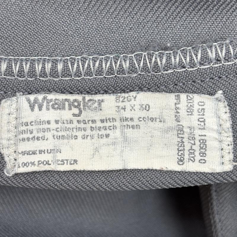 ラングラー Wrangler ボトムス ボトムス 90年代 ビンテージ USA製 82GY ランチャー ドレス パンツ フレア 90s VINTAGE 34インチ 灰 / グレー / gray メンズ USED 古着 中古 50162042