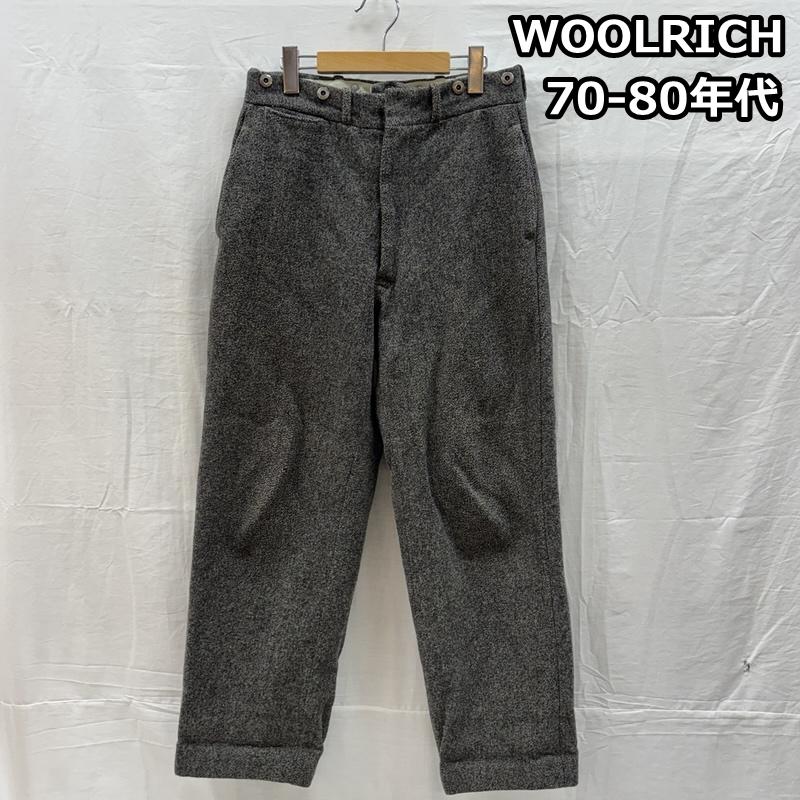 ウールリッチ WOOLRICH ボトムス ボトムス 70-80年代 ビンテージ TALON ウール テーパード トラウザーパンツ 70s 80s VINTAGE - メンズ USED 古着 中古 50162043
