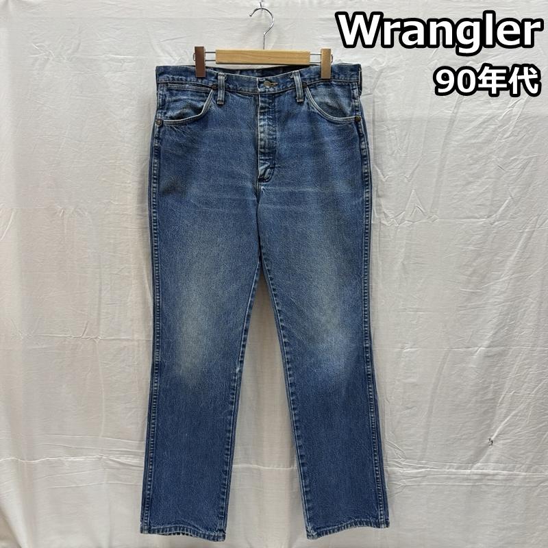 ラングラー Wrangler パンツ デニム、ジーンズ 90年代 ビンテージ USA製 936PWD デニム ストレート パンツ 90s VINTAGE 34インチ メンズ USED 古着 中古 50162046