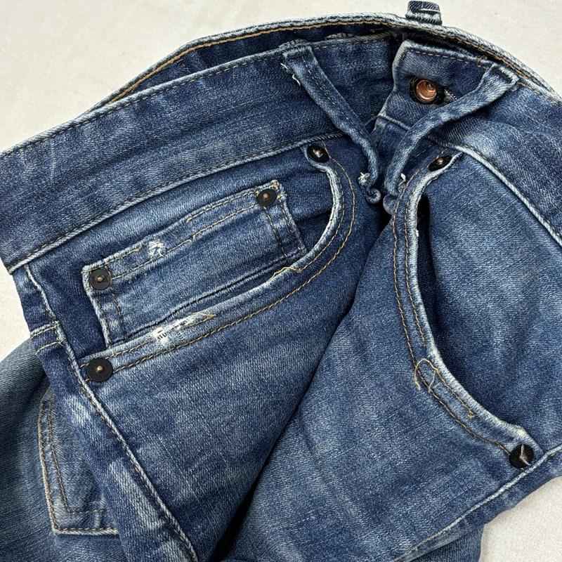 デンハム DENHAM パンツ デニム、ジーンズ BOLT SKINNY FIT ストレッチ デニム スリム パンツ 28インチ メンズ USED 古着 中古 50162048