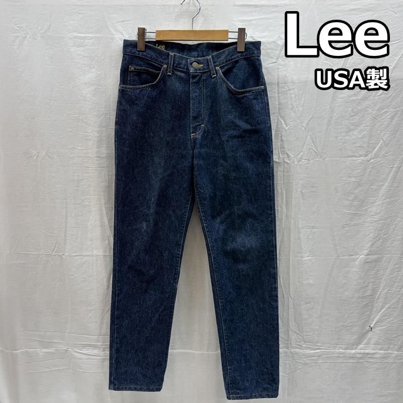 リー Lee パンツ デニム、ジーンズ 293-0147 USA製 デニム テーパード パンツ 31インチ メンズ USED 古着 中古 50162050