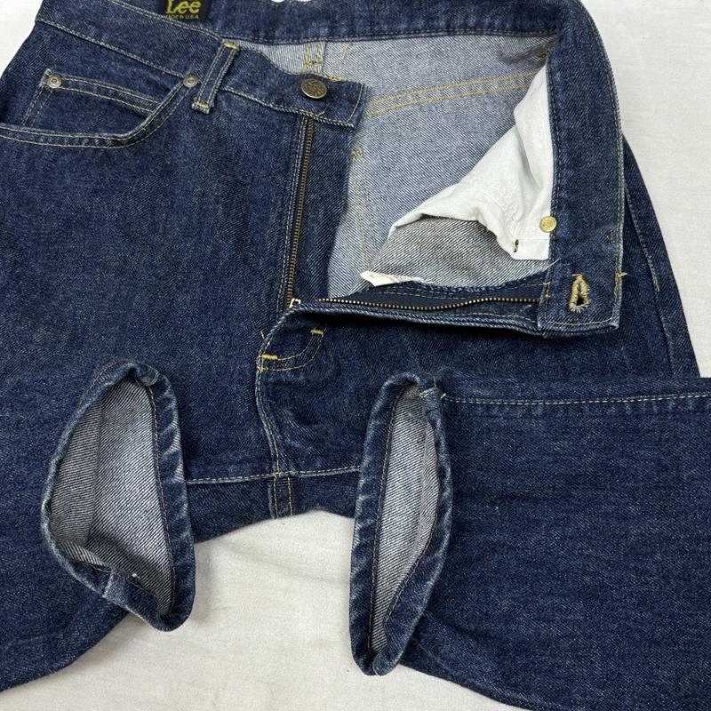 リー Lee パンツ デニム、ジーンズ 293-0147 USA製 デニム テーパード パンツ 31インチ メンズ USED 古着 中古 50162050