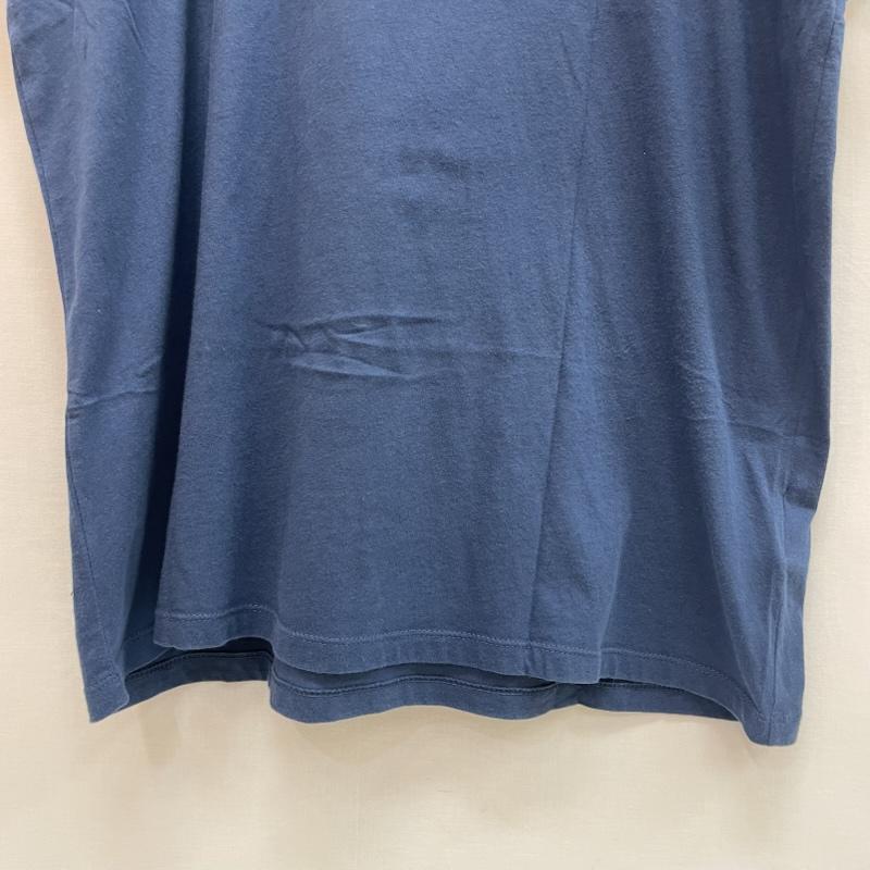 ザノースフェイス THE NORTH FACE Tシャツ 半袖 バックプリント ビッグ ロゴ 胸元 プリント ロゴ L 無地 X ロゴ、文字 X プリント 青 / ブルー / blue メンズ USED 古着 中古 50162067
