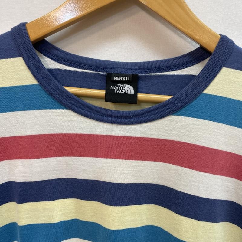 ザノースフェイス THE NORTH FACE Tシャツ 半袖 マルチボーダー Tシャツ マリンルック LL ボーダー柄 マルチカラー / マルチカラー / multicolor メンズ USED 古着 中古 50162069