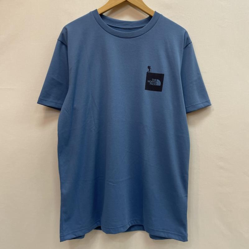 ザノースフェイス THE NORTH FACE Tシャツ 半袖 ワンポイント 胸元 プリント ロゴ XL 無地 X ロゴ、文字 X プリント 青 / ブルー / blue メンズ USED 古着 中古 50162071