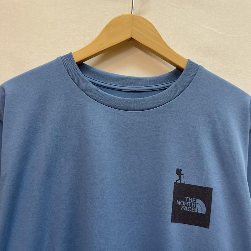 ザノースフェイス THE NORTH FACE Tシャツ 半袖 ワンポイント 胸元 プリント ロゴ XL 無地 X ロゴ、文字 X プリント 青 / ブルー / blue メンズ USED 古着 中古 50162071