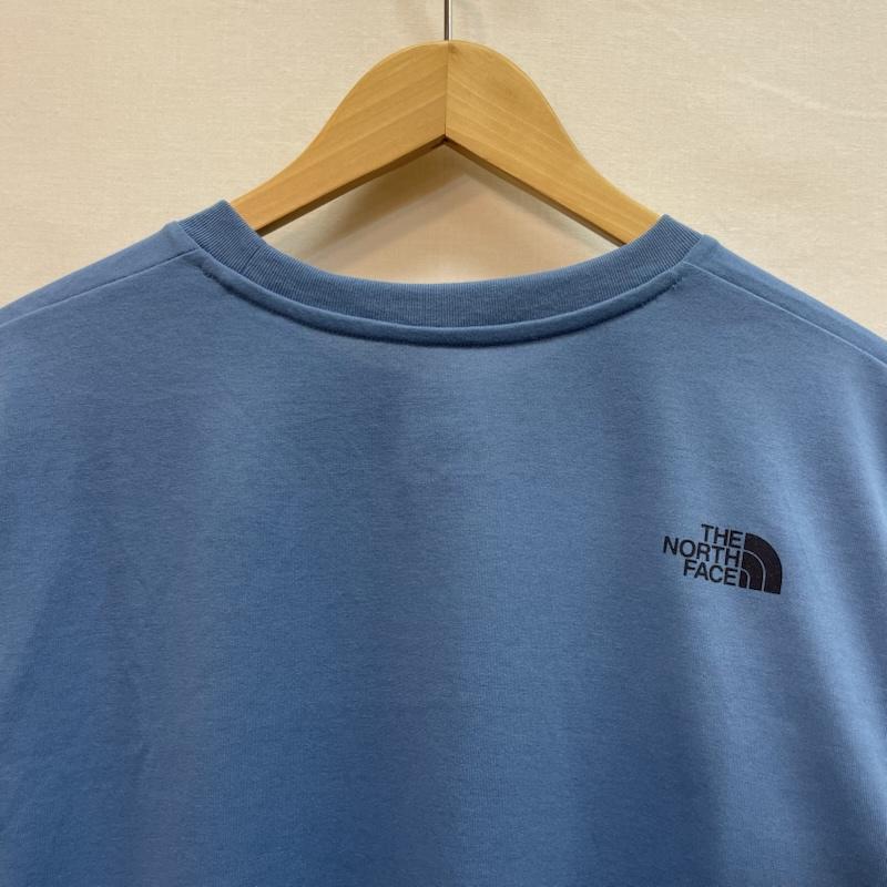 ザノースフェイス THE NORTH FACE Tシャツ 半袖 ワンポイント 胸元 プリント ロゴ XL 無地 X ロゴ、文字 X プリント 青 / ブルー / blue メンズ USED 古着 中古 50162071
