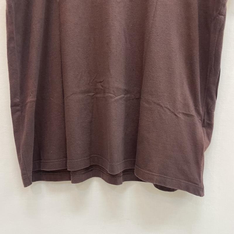 ザノースフェイス THE NORTH FACE Tシャツ 半袖 バックプリント モノグラム ビッグ スクエア ロゴ 胸元 プリント ロゴ L 無地 X ロゴ、文字 X プリント 茶 / ブラウン / brown メンズ USED 古着 中古 50162072