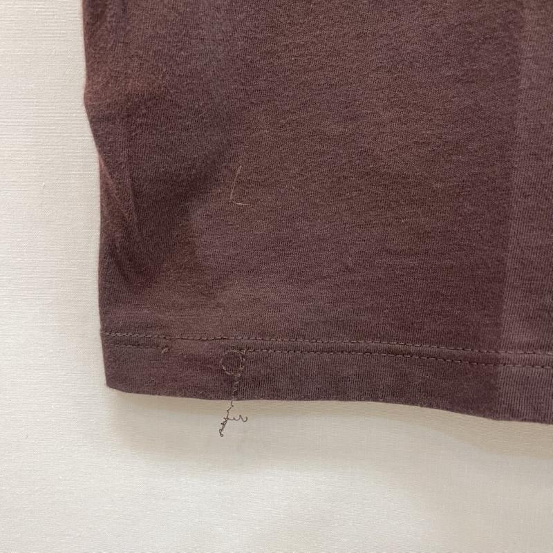 ザノースフェイス THE NORTH FACE Tシャツ 半袖 バックプリント モノグラム ビッグ スクエア ロゴ 胸元 プリント ロゴ L 無地 X ロゴ、文字 X プリント 茶 / ブラウン / brown メンズ USED 古着 中古 50162072
