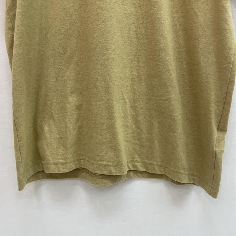ザノースフェイス THE NORTH FACE Tシャツ 半袖 胸 ポケット ワンポイント ブランド 刺繡 ロゴ M 無地 X ワンポイント X 刺繍 黄 / イエロー / yellow X カーキ / カーキ / khaki メンズ USED 古着 中古 50162073