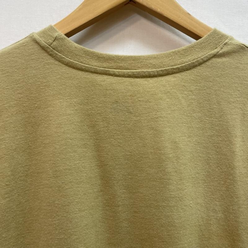 ザノースフェイス THE NORTH FACE Tシャツ 半袖 胸 ポケット ワンポイント ブランド 刺繡 ロゴ M 無地 X ワンポイント X 刺繍 黄 / イエロー / yellow X カーキ / カーキ / khaki メンズ USED 古着 中古 50162073