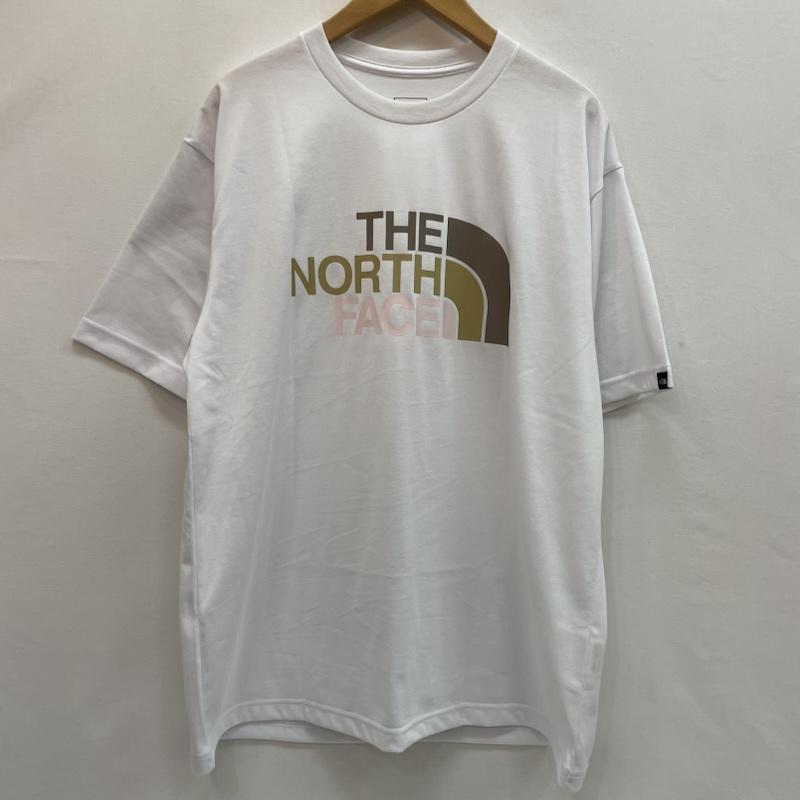 ザノースフェイス THE NORTH FACE Tシャツ 半袖 フロント ビッグ ブランド ロゴ Tシャツ 背面 ワンポイント ロゴ XL 無地 X ロゴ、文字 X プリント 白 / ホワイト / white メンズ USED 古着 中古 50162075