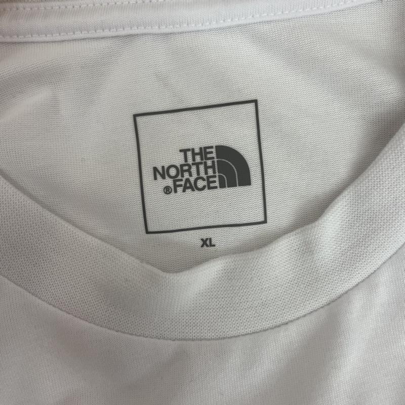 ザノースフェイス THE NORTH FACE Tシャツ 半袖 フロント ビッグ ブランド ロゴ Tシャツ 背面 ワンポイント ロゴ XL 無地 X ロゴ、文字 X プリント 白 / ホワイト / white メンズ USED 古着 中古 50162075