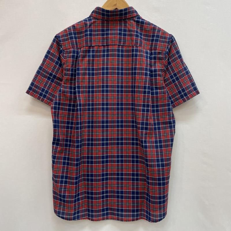 ザノースフェイス THE NORTH FACE シャツ、ブラウス 半袖 レッド チェック 半袖 シャツ L チェック 赤 / レッド / red X 青 / ブルー / blue X 白 / ホワイト / white メンズ USED 古着 中古 50162079