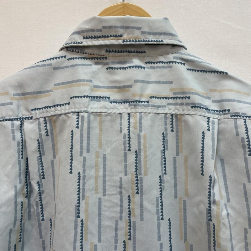 モンベル mont-bell シャツ、ブラウス 半袖 ライト プリント 半袖 シャツ アリスブルー M 総柄 水色 / ライトブルー / メンズ USED 古着 中古 50162083