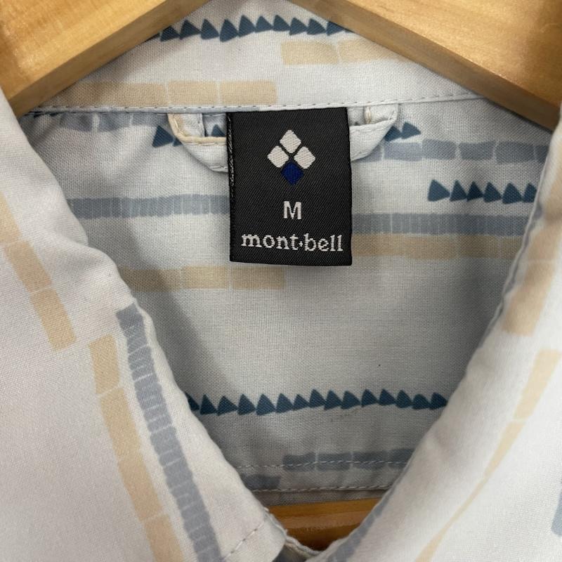 モンベル mont-bell シャツ、ブラウス 半袖 ライト プリント 半袖 シャツ アリスブルー M 総柄 水色 / ライトブルー / メンズ USED 古着 中古 50162083