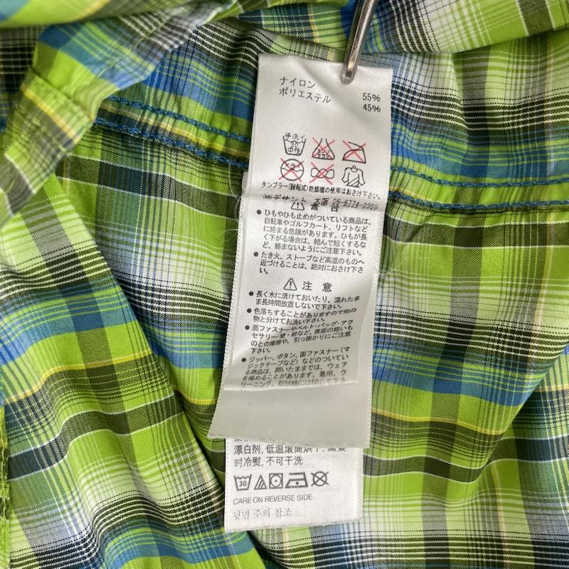 マーモット Marmot シャツ、ブラウス 半袖 半袖 ハイキング シャツ チェック柄 胸ポケット M チェック 緑 / グリーン / green X 青 / ブルー / blue メンズ USED 古着 中古 50162084