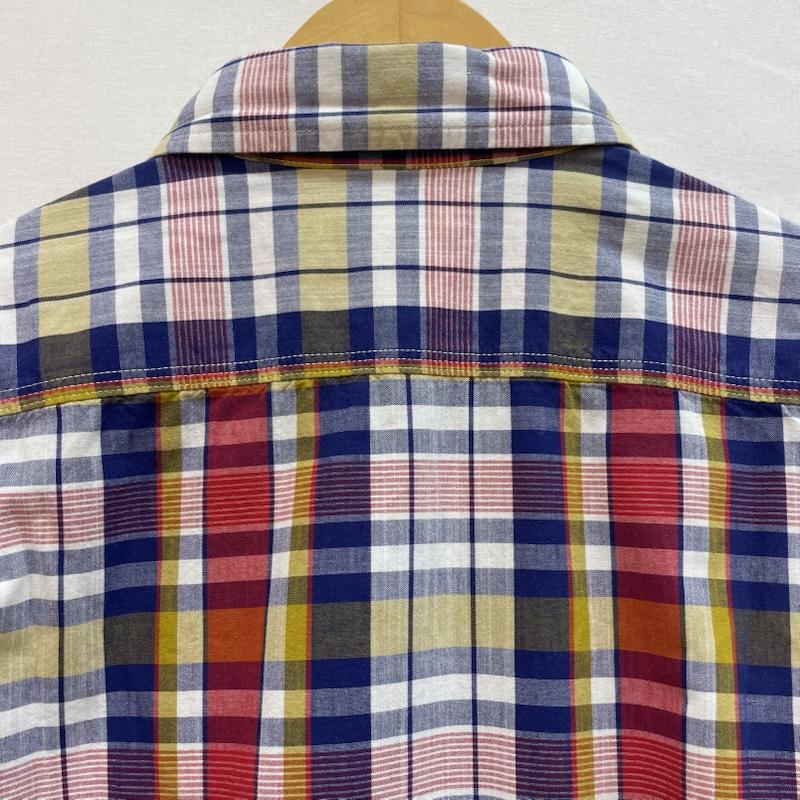 コロンビア Columbia シャツ、ブラウス 半袖 チェック 柄 半袖 シャツ 胸ポケット M チェック 赤 / レッド / red X 青 / ブルー / blue X 黄 / イエロー / yellow X 白 / ホワイト / white メンズ USED 古着 中古 50162085