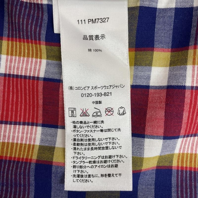 コロンビア Columbia シャツ、ブラウス 半袖 チェック 柄 半袖 シャツ 胸ポケット M チェック 赤 / レッド / red X 青 / ブルー / blue X 黄 / イエロー / yellow X 白 / ホワイト / white メンズ USED 古着 中古 50162085