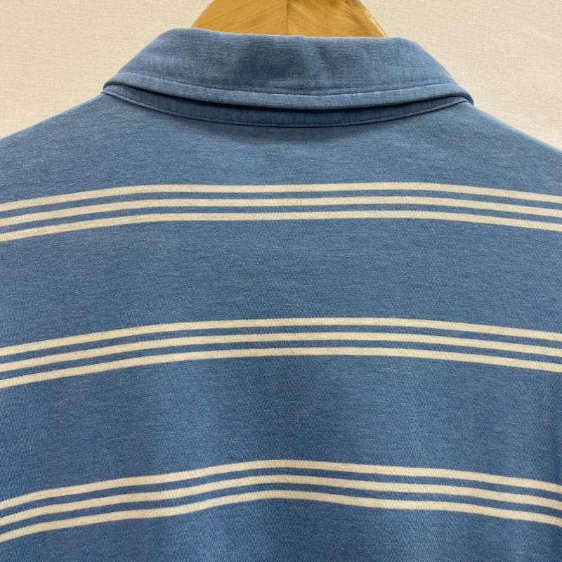 パタゴニア patagonia ポロシャツ 半袖 ボーダー 柄 ポロシャツ 胸ポケット M ボーダー柄 水色 / ライトブルー / X 白 / ホワイト / white メンズ USED 古着 中古 50162088