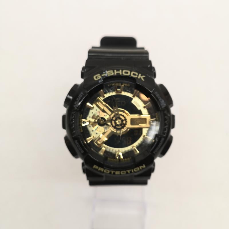 ジーショック G-SHOCK 腕時計 デジタル CASIO GA-110GB-1ADR Black Gold デジアナ 腕時計 - 黒 / ブラック / black X 金 / ゴールド / gold color メンズ USED 古着 中古 50162095