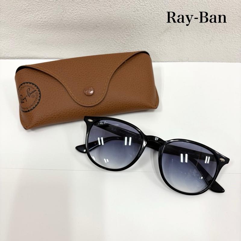 レイバン Ray-Ban めがね・サングラス サングラス カラーレンズ サングラス イタリア製 RB4529 アイウェア - ロゴ、文字 黒 / ブラック / black X 青 / ブルー / blue メンズ USED 古着 中古 50162103