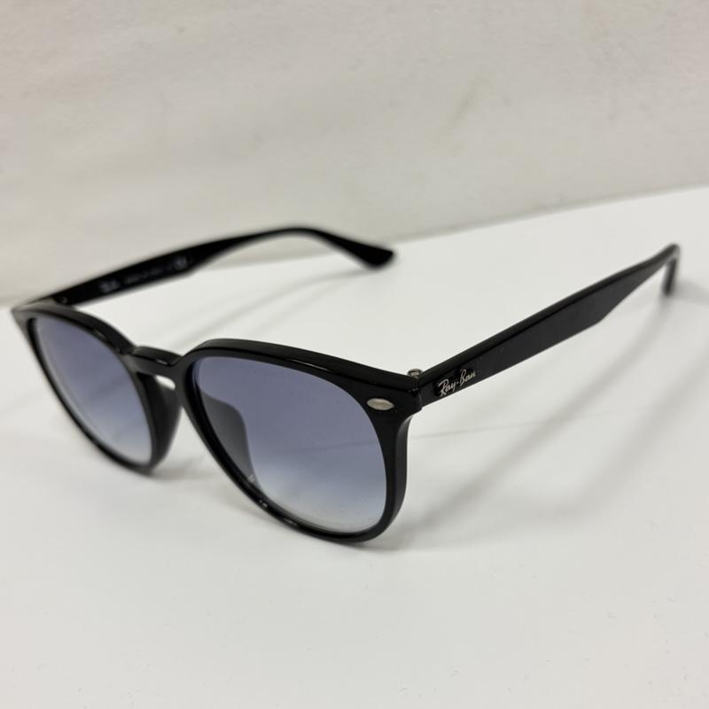 レイバン Ray-Ban めがね・サングラス サングラス カラーレンズ サングラス イタリア製 RB4529 アイウェア - ロゴ、文字 黒 / ブラック / black X 青 / ブルー / blue メンズ USED 古着 中古 50162103